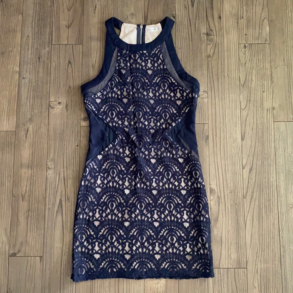 Hello Molly Lace Mesh Bodycon Dress